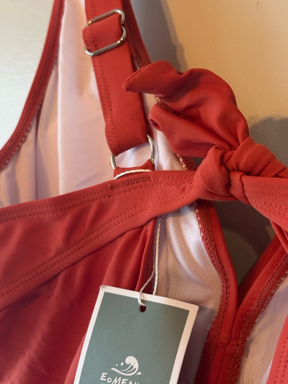 EoMENIE orange One-Piece  Swimsuit NWT XL - Picture 5 of 7